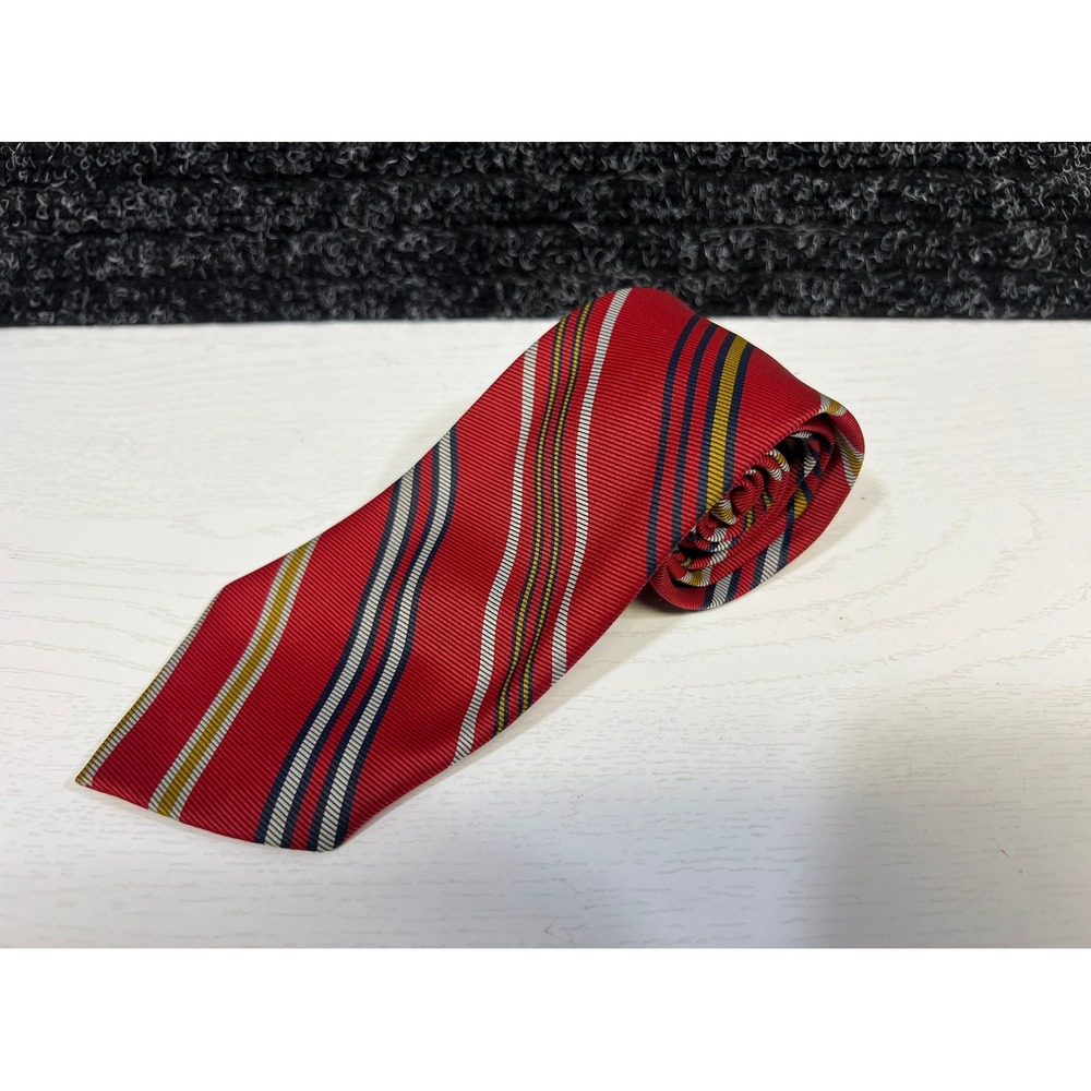 Vintage Haband's Striped Necktie Red‎ Polyester Men's Tie - 50's